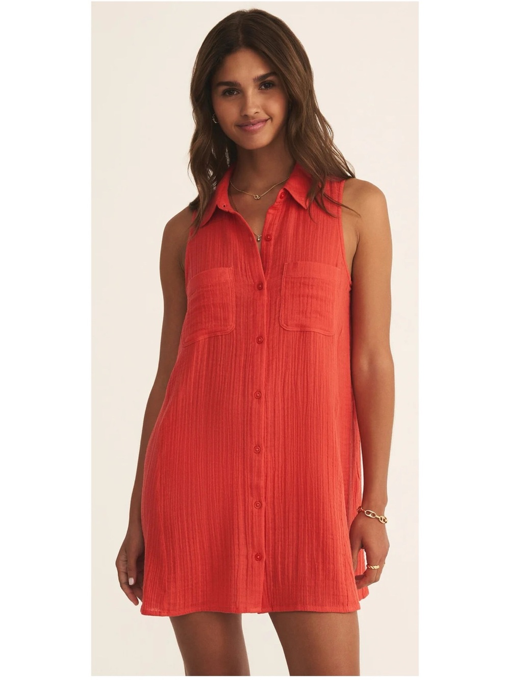 Z Supply Light Gauze Mini Dress